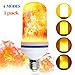 Produktbild LED Flamme Glühbirne 4W, 4 Modi Licht, Glühlampe 1500K flackernde Glühbirne LED E27 für Home Hotelbar, Hochzeit, Party, Weihnachten, Festivaldekoration