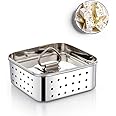 Ladiosa® Paneer Mould Sprout Maker Paneer Maker Steel Tofu Steel Container Sprouts Maker Paneer Maker Strainer Stainless Steel Paneer Press Paneer Strainer | 450 ml