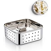 Ladiosa ® Paneer Mould Sprout Maker Paneer Maker Steel Tofu Steel Container Sprouts Maker Paneer Maker Strainer Stainless Ste