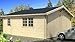 Produktbild Blockhausgarage D01 - 595x530 cm - 58mm - Carport Gartenhaus - Inkl. Verglasung - Blockhaus-Garage