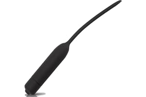 Vibrator dilatator uretra 20,7cm ⌀0,6cm BDSM-leksaker män sexleksak penisplugg penismassage uretravibrator stimulans man silikon elektrostimulering uretral utvidgning FOPS N16-67