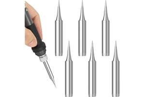 JAWUZ 6 Pezzi 900M Punte Saldatore Stagno - per Stazioni di Saldatura - Punte di Saldatura di Ricambio per Attrezzature e Accessori per Saldatura（900M-T-I）