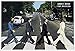 Produktbild Beatles, The - Abbey Road - Musikposter Foto Classics - Grösse 91,5x61 cm + Wechselrahmen der Marke Shinsuke® Maxi aus Kunststoff weiss - mit Acrylglas-Scheibe.
