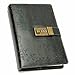 Produktbild Vintage Diary Notebook B6 Größe PU Leder Tagebuch Schreiben Notebook Planer Organizer Persönlichen Einband mit Zahlenschloss Kartenfächer Stifthalter B6 Größe Passwort Tagebuch Notizblock 13.7 * 20 * 3 dunkelgrün