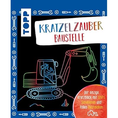 Kratzelzauber Baustelle: Der einzige Kratzblock mit Stift, Schablonen und tollen Bastelideen Kratzelzauber Baustelle: Der einzige Kratzblock mit Stift, Schablonen und tollen Bastelideen