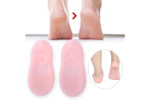 ZJCHAO Feuchtigkeitsspendende Silikon Socken, Silikon Feuchtigkeits Socken für Frauen und Männer, rutschfeste Silikon Socken, Anti Split Feuchtigkeits Socken, Fußpflegemittel schützen, 2 tlg(M-pink)