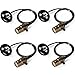 Produktbild GreenSun LED Lighting 4er Edison E27 Lampenfassung Mit 1M Kabel und Schalter Antikes Messing Deckenfassung Fassung Socket Lampenfuss Retro Vintage Halter fuer Haengeleuchte Deckenleuchte Adapter Beleuchtung Sockel