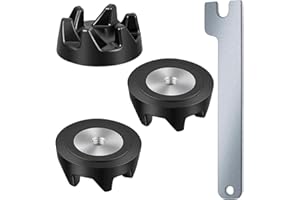BCHKO 3x Coupleur de Mixeur Pièces de Rechange, Compatible avec KitchenAid Modèles KSB52, KSB5, 5KSB52 et 5KSB5 (Clé de Montage Incluse)
