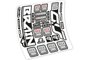 VINILOSBICI Rock Shox Sid Brain Ultimate Pegatinas en vinilo adhesivo Horquilla (White)