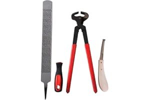 AMUSINGTAO Pezuña Juego 3pcs Recorte Herramienta Sy Aplicar Profesional Ergonómicos Mango Escofina Trabajadores Ahorro Herrador Carreras Cuidado Del Caballo Limpieza Gh Fuerza Herraduras Accesorios