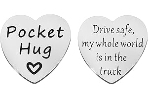 KUIYAI Pocket Hug Gift Drive safe My Whole World Is in The Truck for New Driver Gift Trucker Husband Gift