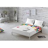 JUEGO DE SÁBANAS 150 CM COLORES LA VOLATIL 4 PIEZAS (230X270cm)