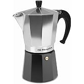 Orbegozo KFM 930 Italian Coffee Maker, 9 Cups, Suitable for Gas, Ceramic and Electric Hobs, Ergonomic Handle, Safety Valve, A