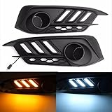 2 X Fahrtrichtungsanzeiger Kung Fu Mall paar weiße & gelbe LED Tagfahrlicht Blinker Licht für Honda Civic 10. 2016