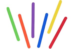 INNSPIRO Palos de polo de goma EVA 114x10x2mm. 150u., ideal para manualidades con niños, decoraciones y actividades creativas