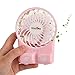 Produktbild Rollgan Portable wiederaufladbare Tischventilatoren 835 Outdoor Mini Fan 3 Modi Desktop Tischventilator Sommer Kühler Colling Fan mit 18650 Akku und USB-Kabel (Rosa)