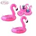 Produktbild Flamingo Aufblasbare Cup Holder Mini Pool Trinkhalter, Portable Drink Cup Schwimmer sowie Kinder Pool Spielzeug und Dekorationen, 5er Pack