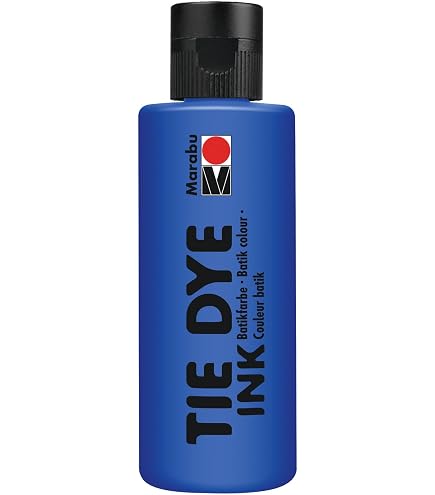 Encre Tie Dye Marabu Rouge Cerise 80 Ml – Pour Textile Clair, Base Eau, Vegan – Techniques Spiral, Bulls-eye, Crumble – Lavable 40°C