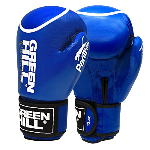 mmallsports Green Hill Boxing Gloves Panther With Circle