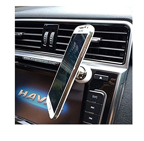 M-G-X Soporte para tel  fono m  vil  gira 360 grados  multiusos  magn  tico  universal  para el coche  White 