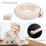 Agapo 2m Kantenschutz + 4 Eckenschützer selbstklebend für Kindersicherheit Kindersicherung - 7