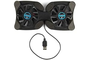 ETbotu Base di Raffreddamento per Notebook,Pad di Raffreddamento Portatile USB Pieghevole con ventole Doppie Ventola Mini Cooler Pad di Raffreddamento per Notebook da 7-15 Pollici