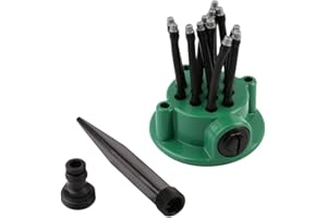 CYJXL Rasen Sprenger, Automatische Bewässerung Gartensprenger, 360 Grad Automatische Sprinkler Sprühdüse, Gartensprinkler mit 12 biegsamen Düsen, Pflanze Bewässerung Drippers