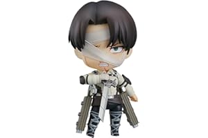 Zhongkaihua Anime Levi Figuras de Acci髇 Levi Lindo Mini Figura de PVC Articulaciones Cabeza Cambiable Movible y Accesorios Modelo de Estatua