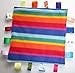 Baby taggie security comforter blanket -rainbow