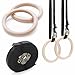 Produktbild #DoYourFitness® Gymnastikringe/Turnringe aus Holz - extra breite & verstellbare Nylonbänder - ideale Gym Ringe für Calisthenics & Crossfit