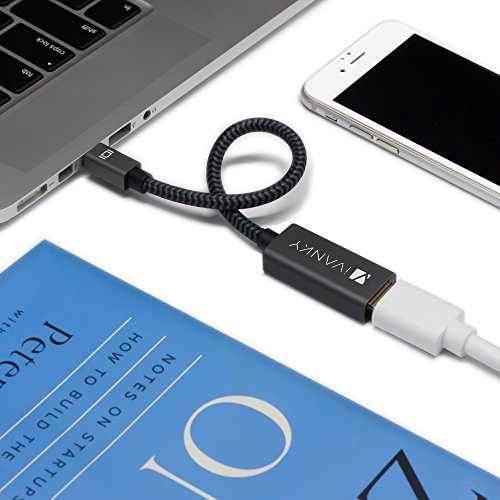 Mini Displayport auf HDMI Adapter ( 2Pack / 24,5 cm, Superschlank, Extrem Langlebig) – Lebenslange Garantie – iVanky Nylonummantelter Thunderbolt auf HDMI Adapter für Apple, MacBook Air/Pro, Microsoft Surface Pro, Chromebook Pixel und weitere – Grau - 7