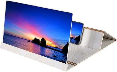 Amplificatore Dello Schermo Amplificatore Dello Schermo Del Telefono Cellulare Ad Alta Definizione Da 12 Pollici Staffa Per Schermo Ingranditore Del Telefono 3d 6times Con Supporto Per Grano Amazon It Elettronica