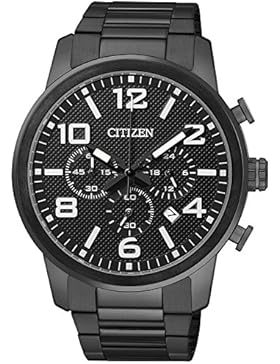 Citizen Herren-Armbanduhr Chronograph Quarz Edelstahl beschichtet AN8056-54E