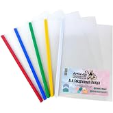 A-4 5'Lİ Yandan S&uuml;rg&uuml;l&uuml; Sıkıştırmalı Dosya 1 Paket Artlantis A4 5 Renk Sıkıştırmalı Dosya 1 Paket