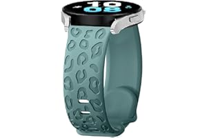 FYISWHO Pasek Silikon do Garmin Venu 2 Plus/Venu Sq/Sq 2, 20mm Leopard Sport Paski Bransoletka Pasek do Zegarka do Garmin Vivoactive 3/Vivomove 3/Style/Luxe/Trend/HR, Forerunner 245/645 Music