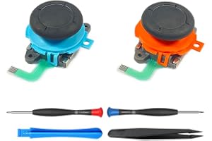 ElecGear 2x Joystick-ersättning för Switch 2 Joy-Con 2 Kontroll, Analog Vänster och Höger Kontrollspak för JC2 Controller, Re