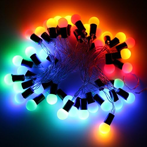 Lamker 40 LED Battery Powered 4m String Lights Globe Fairy Light Indoor Lighting for Christmas Tree Garden Party Multi-coloured