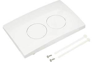 Geberit Betätigungsplatte Delta21, 115125111, Revisionsplatte für 2-Mengen-Spültechnik, 245 x 165 x 14 mm, Weiß, 21219 9