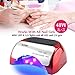 Finger Nail Toenail Nail Dryer 48W Gel Art Polish Tools Professional CCFL LED & UV Nail Lamp 3 Timer Setting SPA Equipment Diamond Shaped Quickly Dry Automatic Sensor Home Work Curling CoFashion