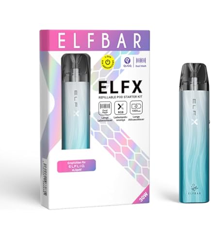 Elfbar Elfa Master – 850 mAh Profi Vape Basisgerät, kompatibel: Elfa & Lost  Mary Pods, Display, regelbare Leistung - Kein Liquid, kein Nikotin  enthalten + lustiger Hookain Sticker