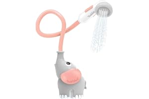 Yookidoo - Douchette Bain Éléphant Rose - Jouet Bain bébé - Jeu Bain et Douche Eveil des Sens - Tuyau Aspergeur Jouet de Bain bébé - Cadeau bébé de 0 à 2 Ans