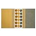 Homescapes Grey Ochre Yellow Modern Cotton Chenille Rug 90x150 cm 3 ft. x 5 ft. Tufted Circles & Hand Woven Striped Large Mat