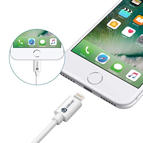 iClever C bles Chargeur iPhone 1 8 m Certifi Apple MFi C ble Lightning 8 Broches vers USB C ble avec connecteur Ultra Compact pour iPhone X 8 8 reviews iClever C bles Chargeur iPhone 1 8 m Certifi Apple MFi C ble Lightning 8 Broches vers USB C ble avec connecteur Ultra Compact pour iPhone X 8 8
