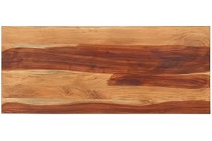 ‎VIDAXL vidaXL Tischplatte Massivholzplatte Holzplatte Ersatztischplatte Holz Platte für Tisch Esstisch 140x60x(2,5-2,7) cm Massivholz Akazie