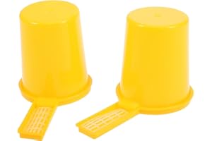 MAGT Abeille Nourrisseur 2pcs Apiculture Miel Entrée Abreuvoir d'eau Abeille Nourrisseur Bouteille Set Bol Outil