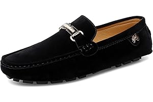 CZHIHANEG Uomo Pelle Scamosciata Penny Mocassini Comfort Scarpe da Guida Oxford Classico Penny Loafers Moda Pantofole 38-49 EU