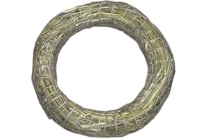 Rayher 8907631 wieńce słomkowe, naturalne, pojedynczo zgrzewane, 25 cm ø