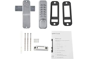 Garosa Digital Door Lock,Key-less Entry Door Lock Mechanical Digital Code Lock Keypad Combination Lock Zinc Lever Handle Doors Password Security for Front Door Exterior Doors Home and Office