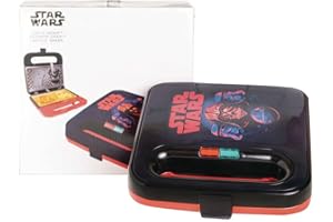 Uncanny Brands Star Wars Waffle Maker - Darth Vader & Stormtrooper Waffles - Aparato de cocina de lado oscuro