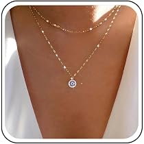 Collier œil Turc En Argent Sterling 925 - Pendentif Cristal Bleu 8mm, Chaîne 40+5cm Ajustable, Bijou Protection - 7